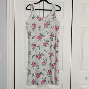 Victoria's Secret Night Gown S-M? Off White with Floral Design